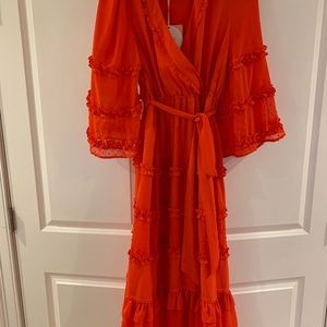 Alexis maxi coral dress new with tags